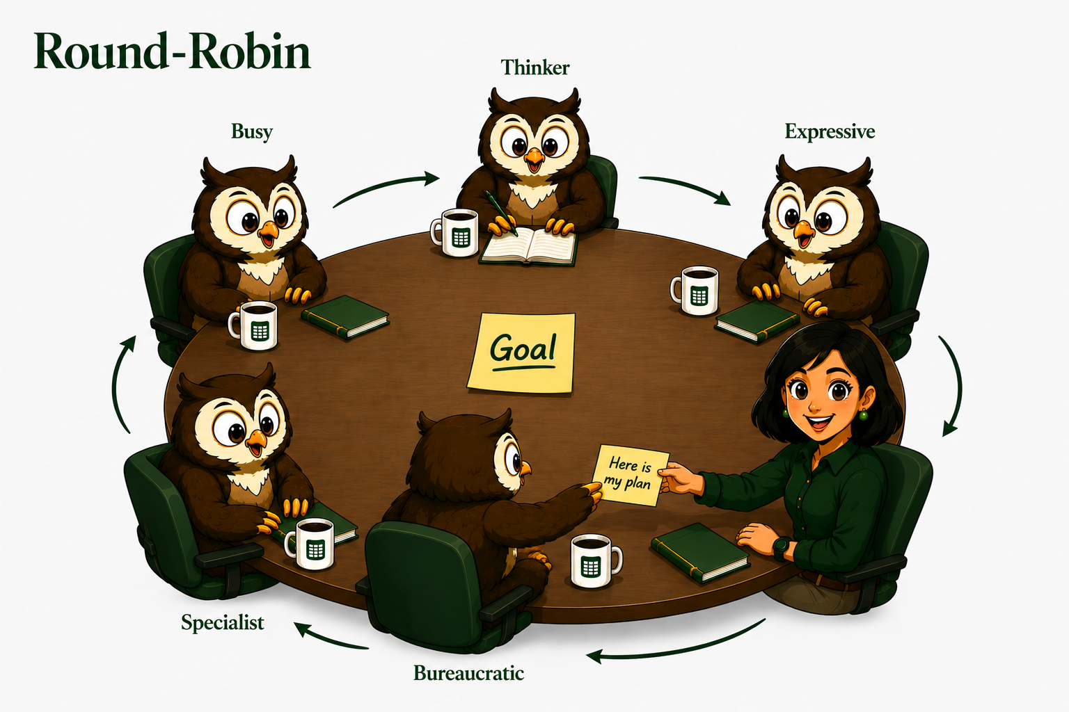 Round Robin Shape illustration